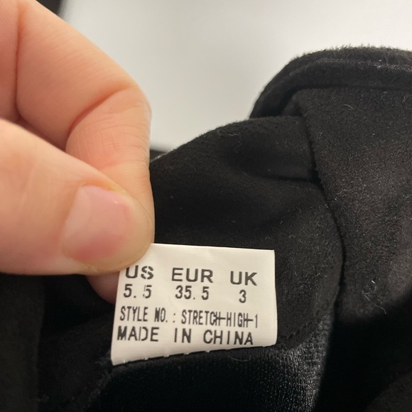 DREAM PAIRS | Faux Suede Over The Knee High 7 cm Heel Boot - Picture 9 of 12